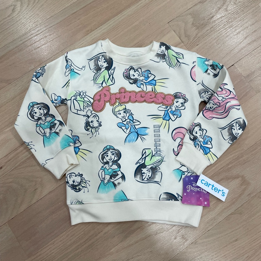 Carter's Cream Disney Princess Sweatshirt
